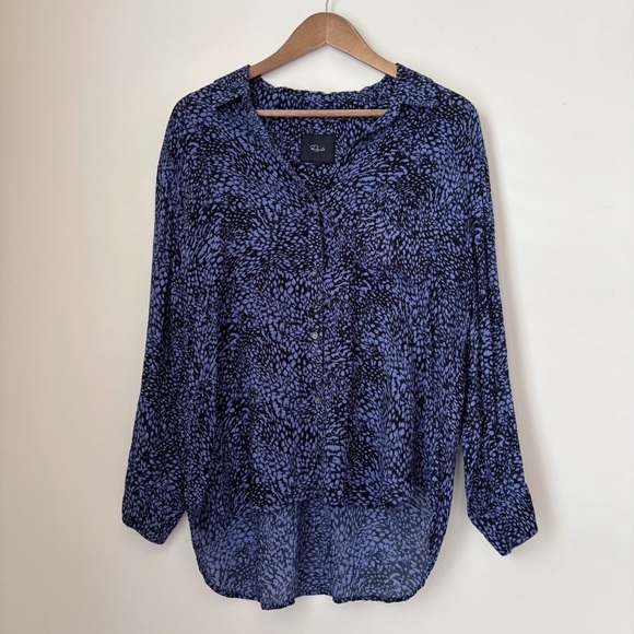 Rails Josephine Midnight Lynx Button Front Shirt Large - Picture 2 of 9